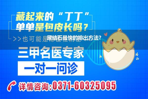 尿结石最快的排出方法?